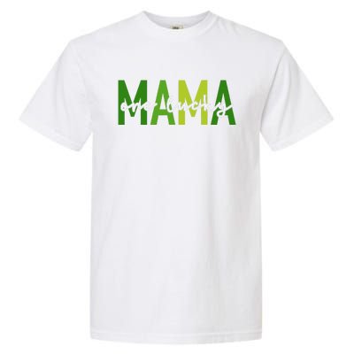 One Lucky Mama St Patricks Day Irish Women Mommy Garment-Dyed Heavyweight T-Shirt