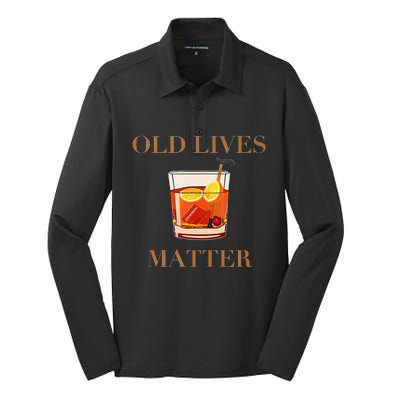 OLD LIVES MATTER Silk Touch Performance Long Sleeve Polo