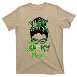 One Lucky Mama St Patricks Day Shamrock For Women Mommy Wife T-Shirt