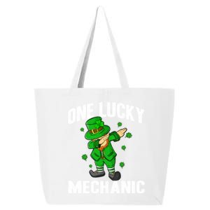 One Lucky Mechanic St Patricks Day Dabbing Leprechaun Funny Gift 25L Jumbo Tote