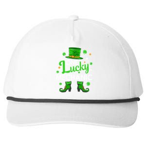 One Lucky Mechanic St Patrick's Day Leprechaun Mechanic Gift Snapback Five-Panel Rope Hat