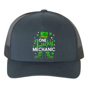 One Lucky Mechanic St Patrick's Day Leprechaun Mechanic Gift Yupoong Adult 5-Panel Trucker Hat