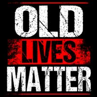 Old Lives Matter Distressed Stripe Pom Pom Beanie
