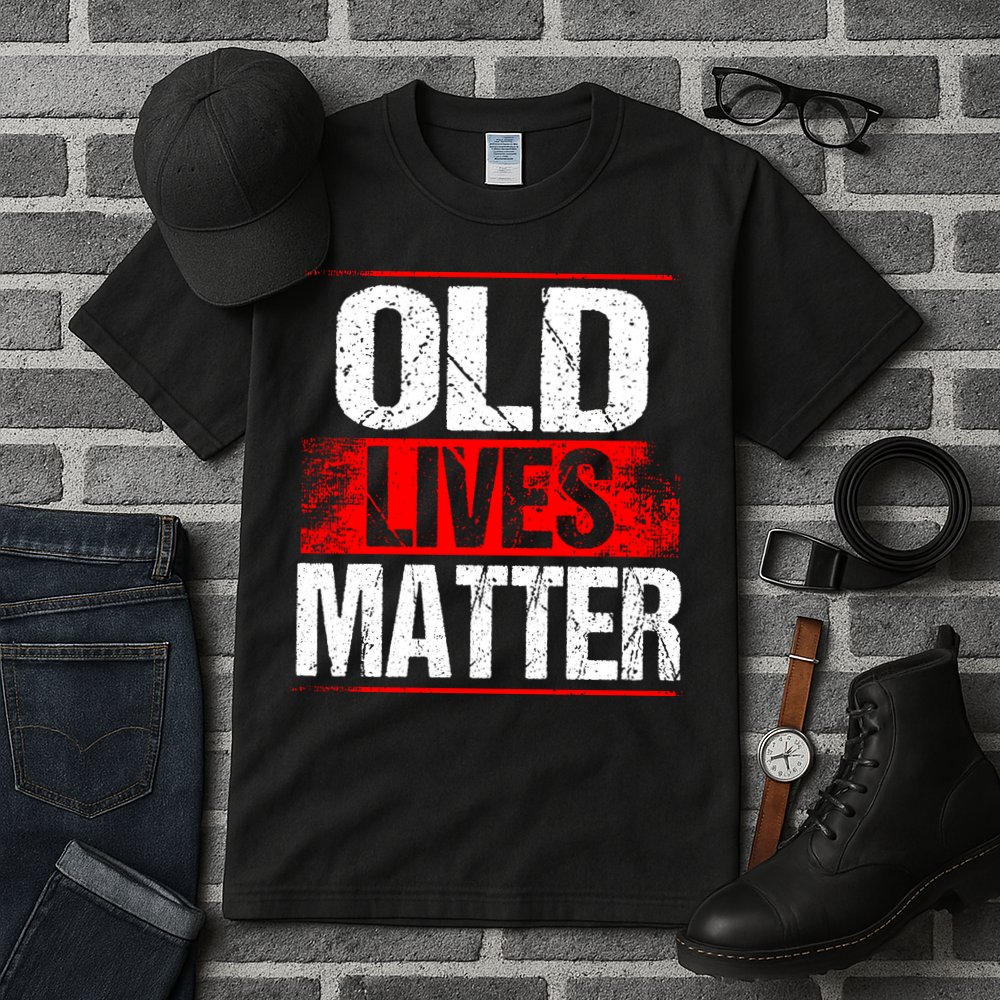 Old Lives Matter Distressed Tall T-Shirt