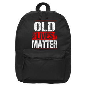 Old Lives Matter Distressed 16 in Basic Backpack