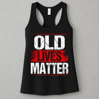 Old Lives Matter Distressed Womens Tank Top