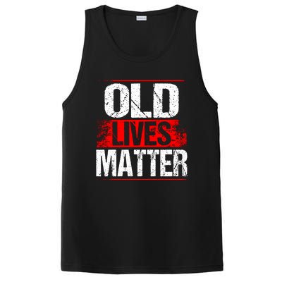 Old Lives Matter Distressed PosiCharge Competitor Tank