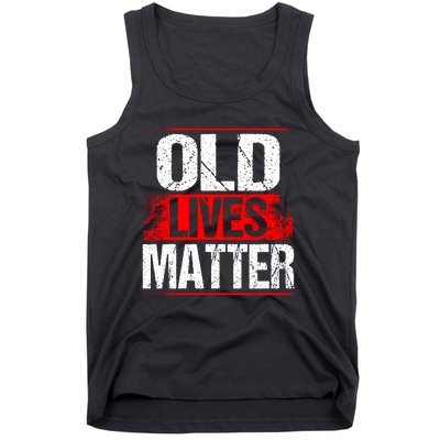 Old Lives Matter Distressed Tank Top