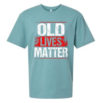 Old Lives Matter Distressed Sueded Cloud Jersey T-Shirt