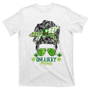 One Lucky Mama St Patricks Day Mom Mother Shamrock T-Shirt