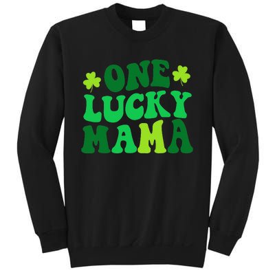 One Lucky Mama Retro Vintage St Patrick's Day Sweatshirt