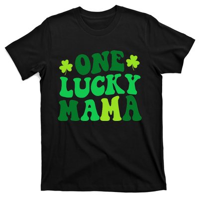 One Lucky Mama Retro Vintage St Patrick's Day T-Shirt