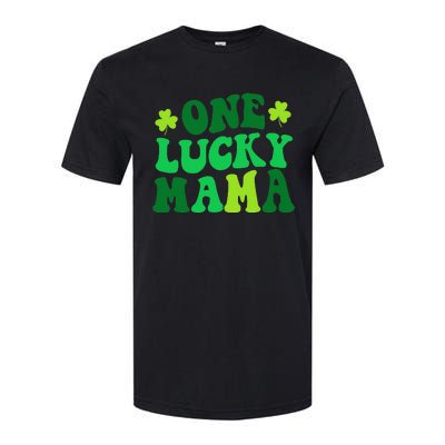 One Lucky Mama Retro Vintage St Patrick's Day Softstyle® CVC T-Shirt