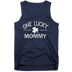 One Lucky Mommy Matching St Patricks Day Gift For Mommy Tank Top