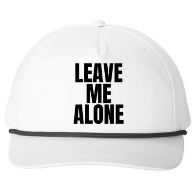 Original Leave Me Alone White Snapback Five-Panel Rope Hat