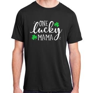 One Lucky Mama St Patricks Day Mom Mother Shamrock Gift Adult ChromaSoft Performance T-Shirt