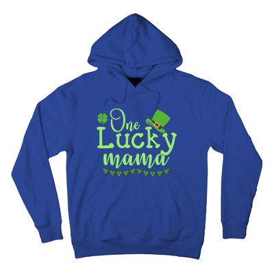 One Lucky Mama Stpatricks Day Mom Mother Shamrock Funny Gift Hoodie