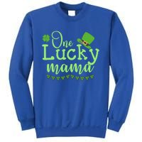 One Lucky Mama Stpatricks Day Mom Mother Shamrock Funny Gift Sweatshirt