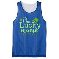 One Lucky Mama Stpatricks Day Mom Mother Shamrock Funny Gift Mesh Reversible Basketball Jersey Tank