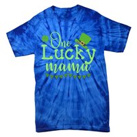 One Lucky Mama Stpatricks Day Mom Mother Shamrock Funny Gift Tie-Dye T-Shirt