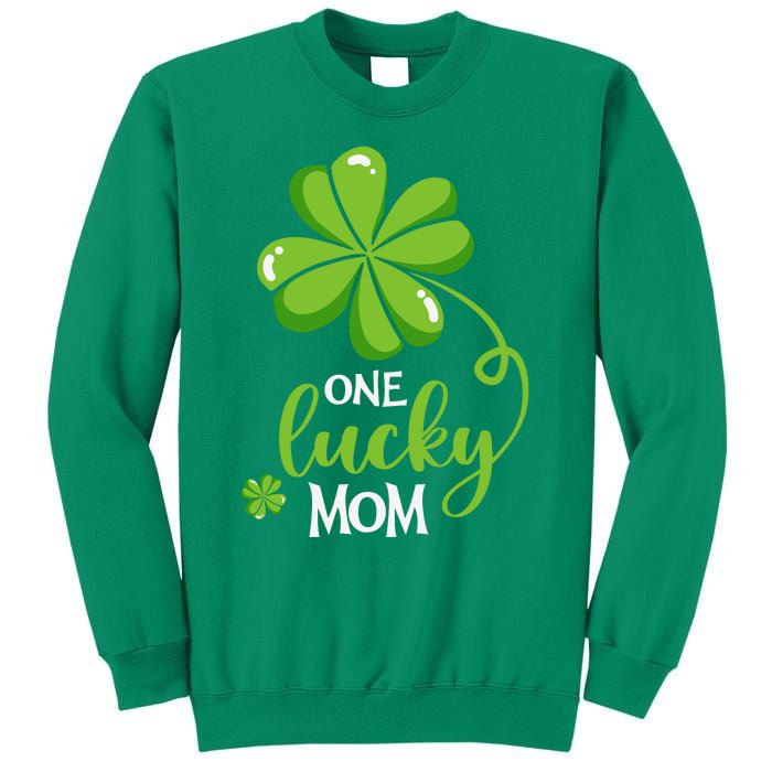 One Lucky Mom Funny St Patricks Day Matching Family Sweatshirt