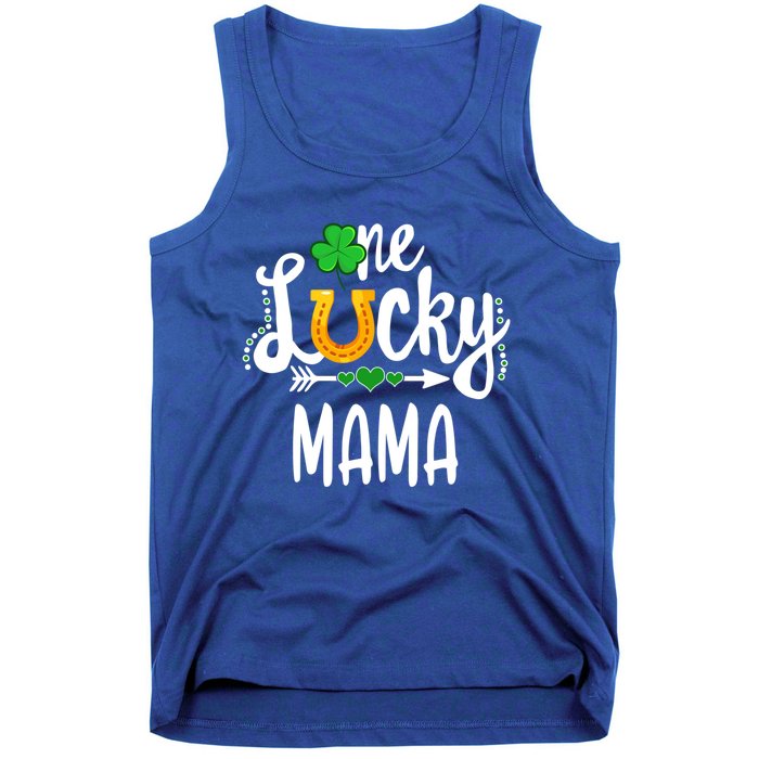 One Lucky Mama St Patricks Day Matchingmom Mother Gift Tank Top