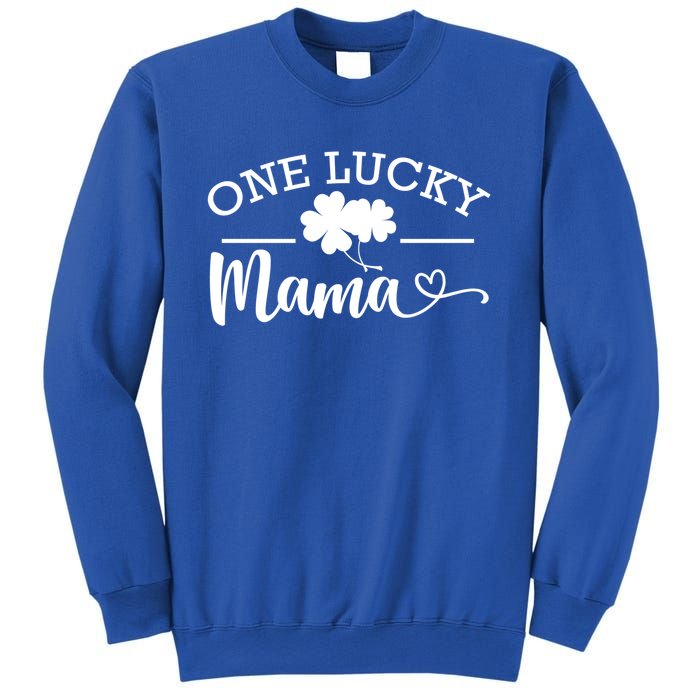 One Lucky Mama St Patrick's Day Shamrock Family Pajama Meaningful Gift Sweatshirt