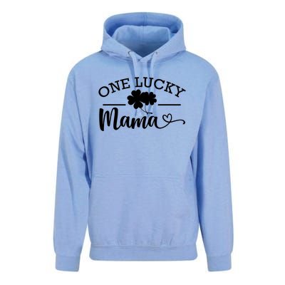 One Lucky Mama St Patrick's Day Shamrock Family Pajama Meaningful Gift Unisex Surf Hoodie