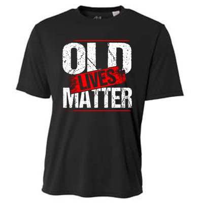 Old Lives Matter Distressed Cooling Performance Crew T-Shirt