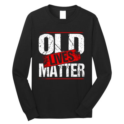 Old Lives Matter Distressed Long Sleeve Shirt