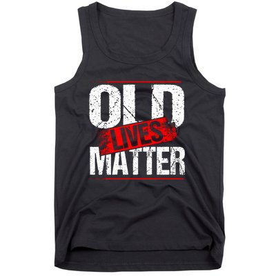 Old Lives Matter Distressed Tank Top