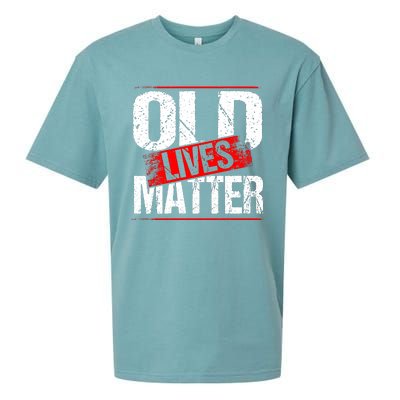 Old Lives Matter Distressed Sueded Cloud Jersey T-Shirt