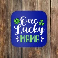 One Lucky Mama St Patrick's Day Mother Shamrock Mom Gift Coaster