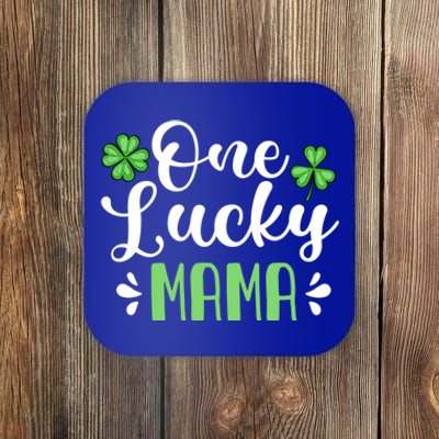 One Lucky Mama St Patrick's Day Mother Shamrock Mom Gift Coaster