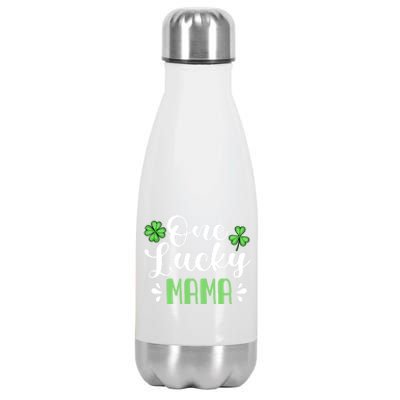 One Lucky Mama St Patrick's Day Mother Shamrock Mom Gift Stainless Steel Insulated Water Bottle