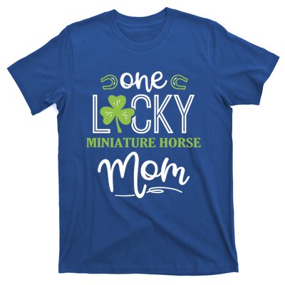 One Lucky Miniature Horse Horse Mom Irish Horseback Riding Gift T-Shirt