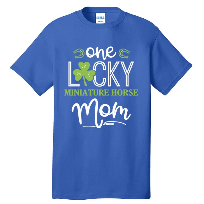 One Lucky Miniature Horse Horse Mom Irish Horseback Riding Gift Tall T-Shirt