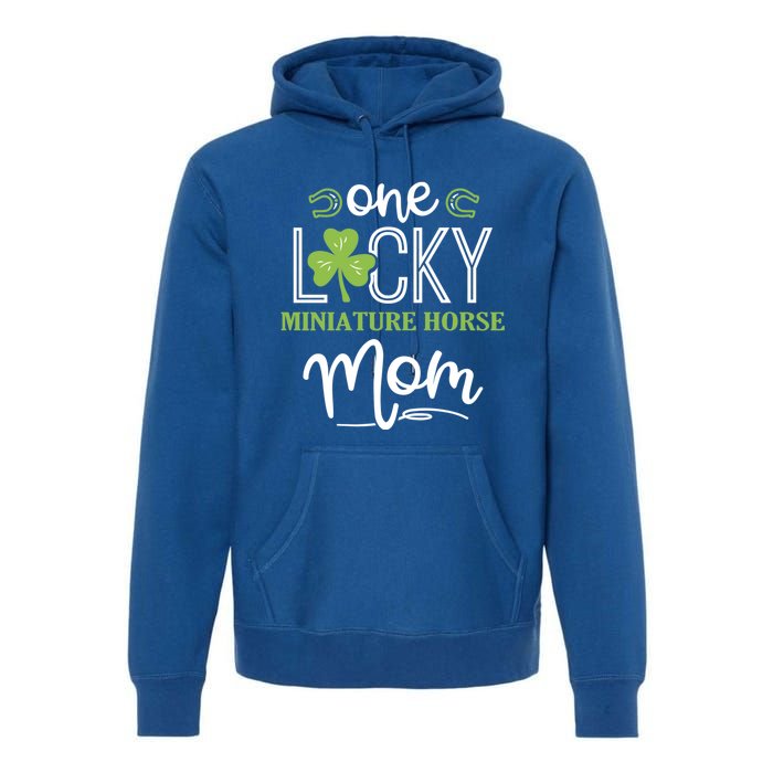 One Lucky Miniature Horse Horse Mom Irish Horseback Riding Gift Premium Hoodie