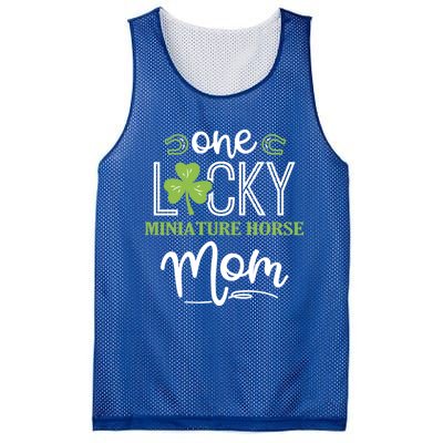 One Lucky Miniature Horse Horse Mom Irish Horseback Riding Gift Mesh Reversible Basketball Jersey Tank