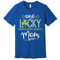 One Lucky Miniature Horse Horse Mom Irish Horseback Riding Gift Premium T-Shirt