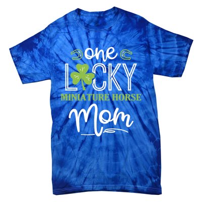 One Lucky Miniature Horse Horse Mom Irish Horseback Riding Gift Tie-Dye T-Shirt