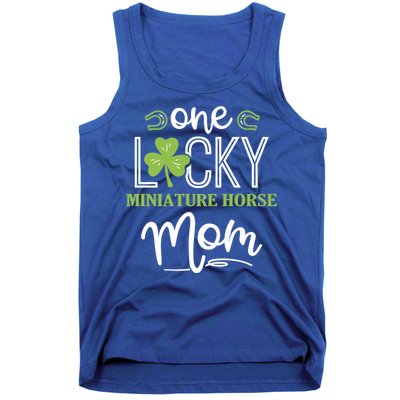 One Lucky Miniature Horse Horse Mom Irish Horseback Riding Gift Tank Top