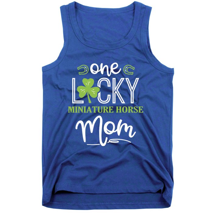 One Lucky Miniature Horse Horse Mom Irish Horseback Riding Gift Tank Top