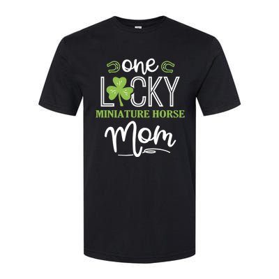 One Lucky Miniature Horse Horse Mom Irish Horseback Riding Gift Softstyle® CVC T-Shirt