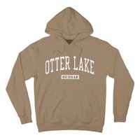 Otter Lake Michigan Mi Vintage Athletic Sports Hoodie