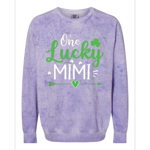 One Lucky Mimi St Patricks Day Funny Gift Wo Colorblast Crewneck Sweatshirt