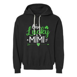 One Lucky Mimi St Patricks Day Funny Gift Wo Garment-Dyed Fleece Hoodie