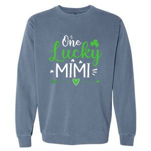 One Lucky Mimi St Patricks Day Funny Gift Wo Garment-Dyed Sweatshirt