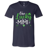 One Lucky Mimi St Patricks Day Funny Gift Wo V-Neck T-Shirt