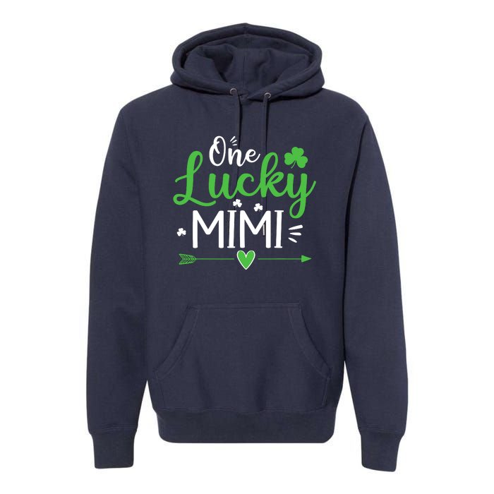 One Lucky Mimi St Patricks Day Funny Gift Wo Premium Hoodie